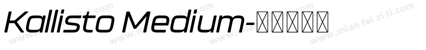 Kallisto Medium字体转换